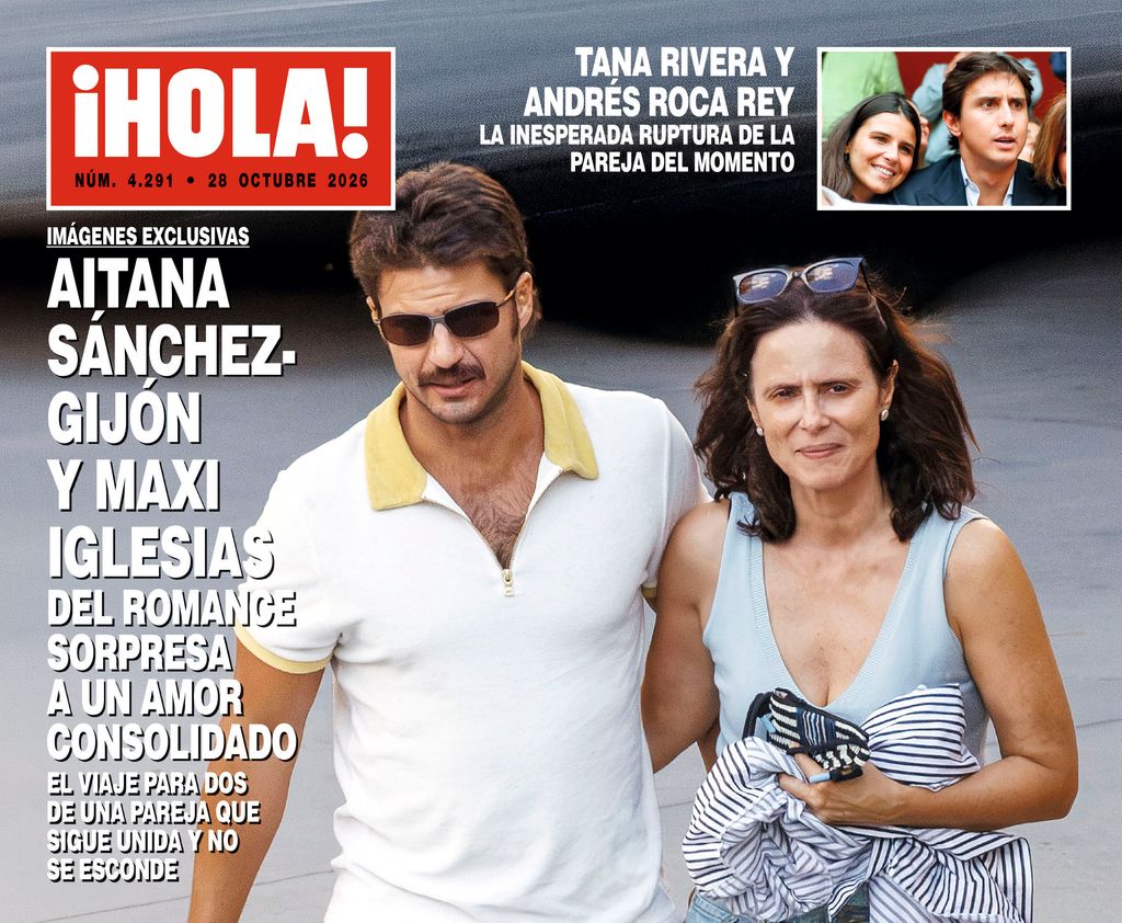 Aitana Sánchez-Gijón con Maxi Iglesias en la portada de ¡HOLA!