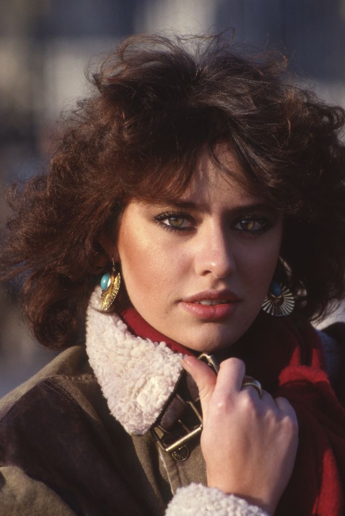 Alessandra Mussolini, en su faceta de modelo en los años 80.