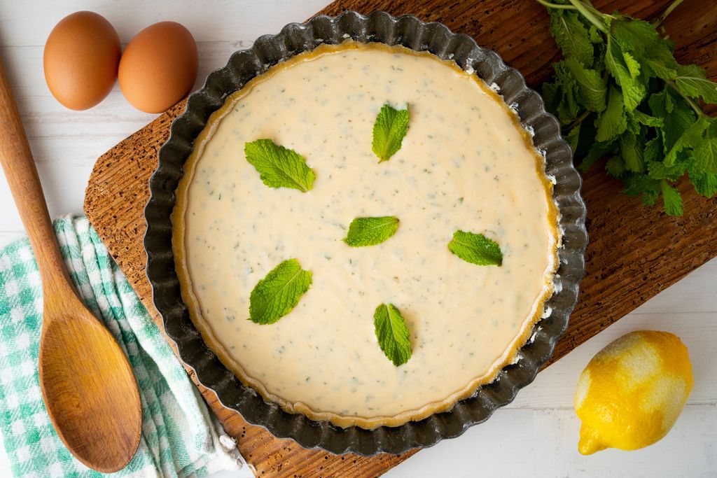 La hierbabuena no puede faltar en este postre de origen ibicenco.