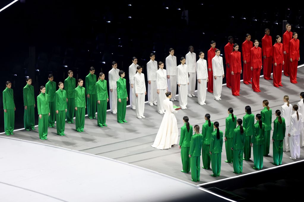 Vittoria Ceretti en la ceremonia de inauguración de los Juegos Olímpicos de Invierno Milan Cortina 2026.