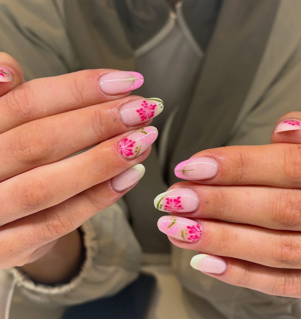 Manicura inspirada en Hawai
