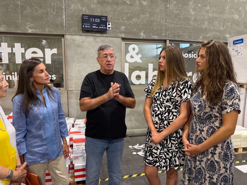 La reina Letizia, la princesa Leonor y la infanta Sofía visitan la fundación Esment en Mallorca