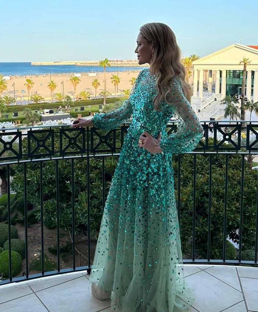 Gema Ruiz Cuadrado, en la boda de la hija de Cristina Yanes