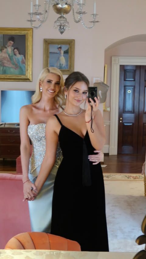 Ivanka y Arabella acertaron con sus atuendos para la cena de Estado.