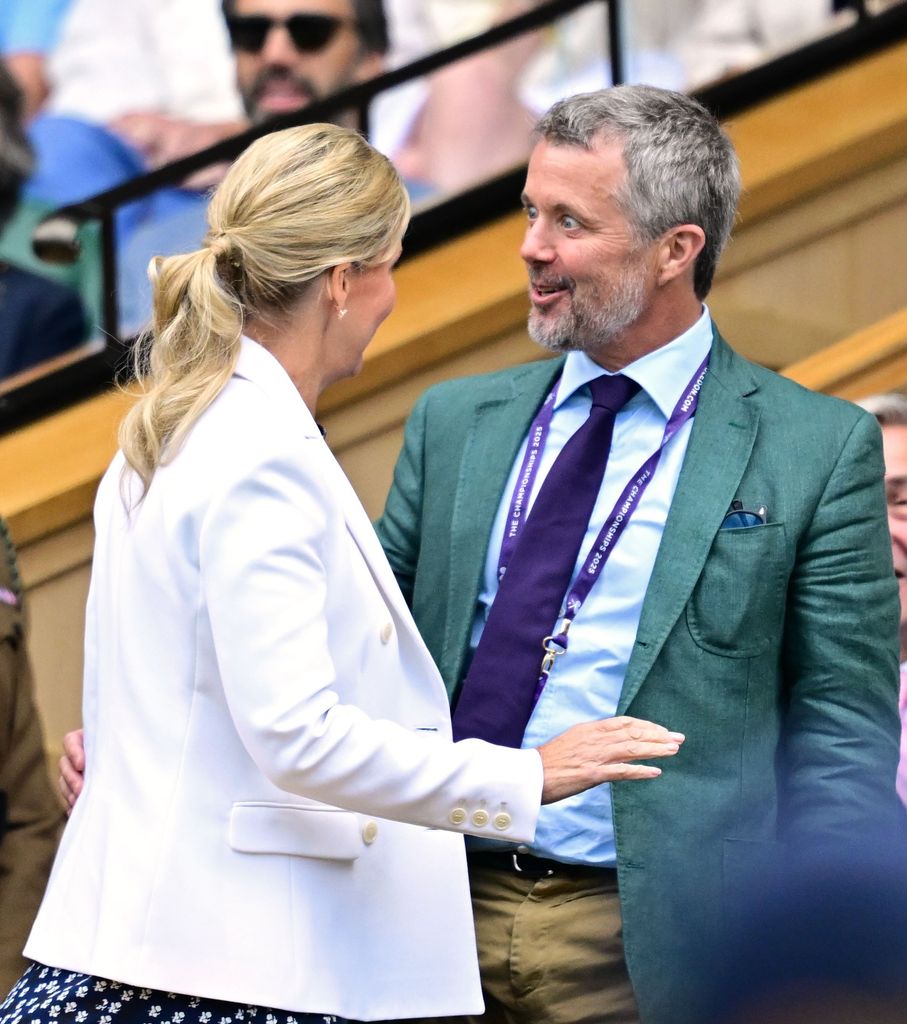 Palco Real de Wimbledon: Federico de Dinamarca.