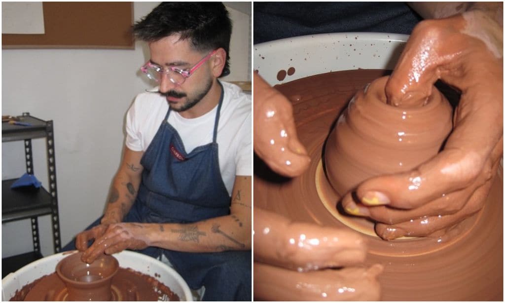 El modelado de arcilla es una actividad que Camilo disfruta mucho.