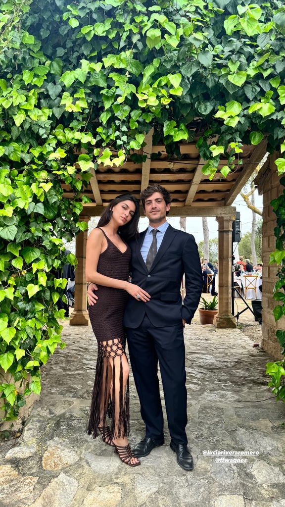 Lucía Rivera y su novio
