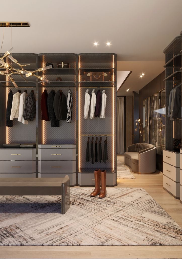 Vestidor iluminado