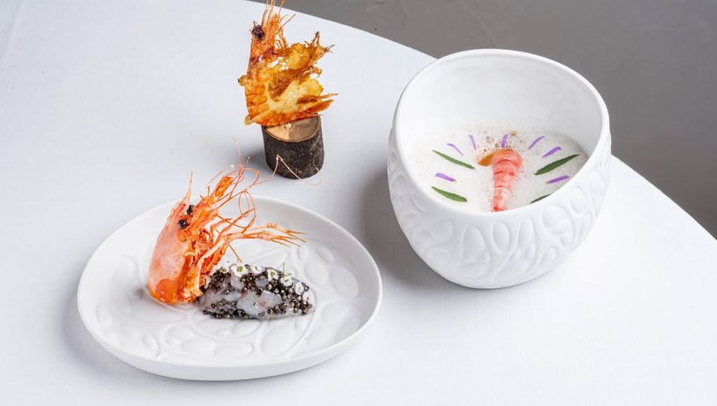 Plato 'La Gamba', del restaurante La Salita