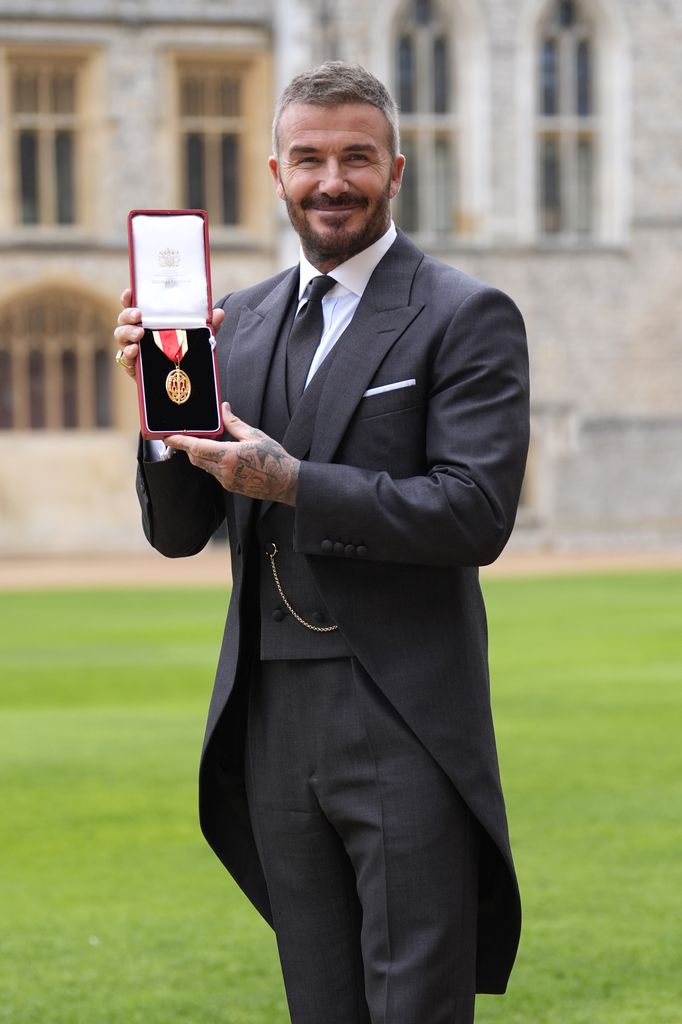 Sir David Beckham se dijo honrado y agradecido por su ombramiento como Caballero.