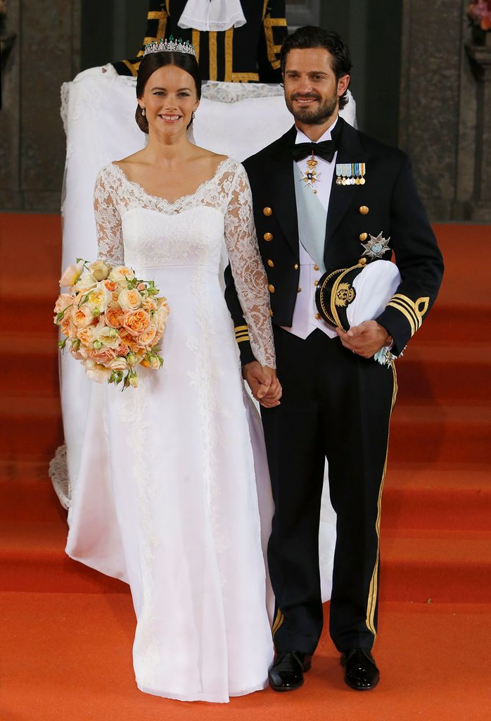 El príncipe Carlos Felipe y Sofía de Suecia el día de su boda, 2015.