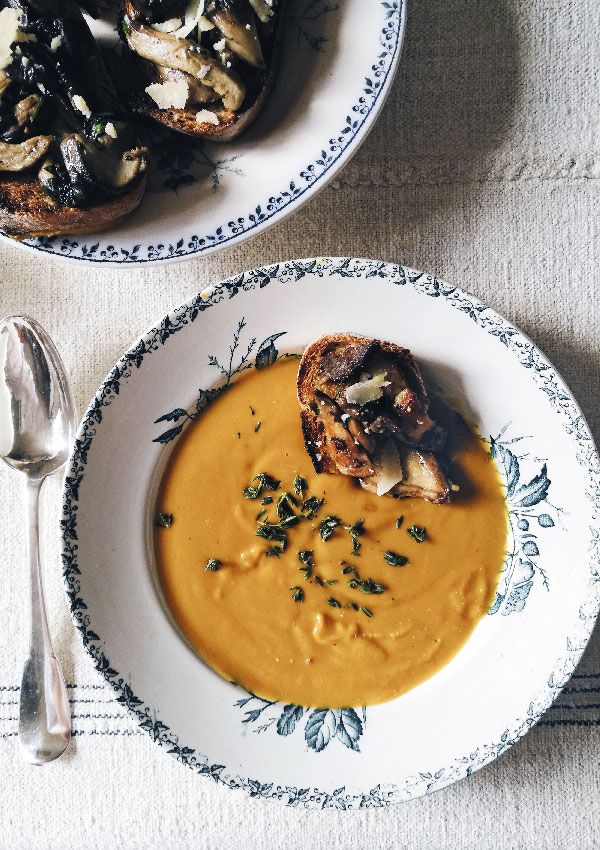 Receta de velouté de calabaza de Heloïse Brion