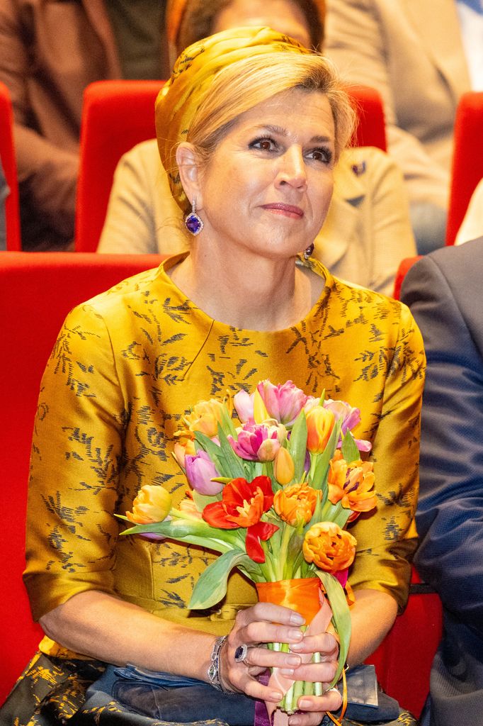 La reina Máxima en la inauguración del nuevo teatro del Theater KamaK en Hengelo. La compañía profesional Theater KamaK trabaja con actores con discapacidad intelectual.