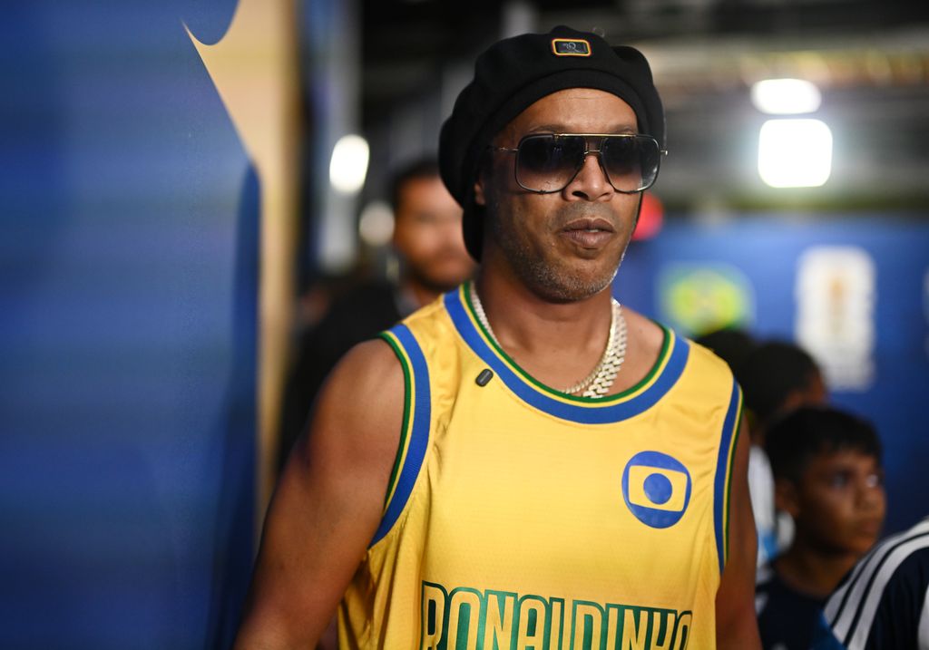 Ronaldinho acudió al juego entre Brasil y Escocia en el Mundial 2026.