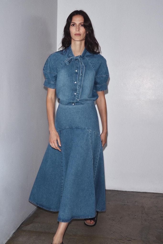 Conjunto vaquero falda Zara 