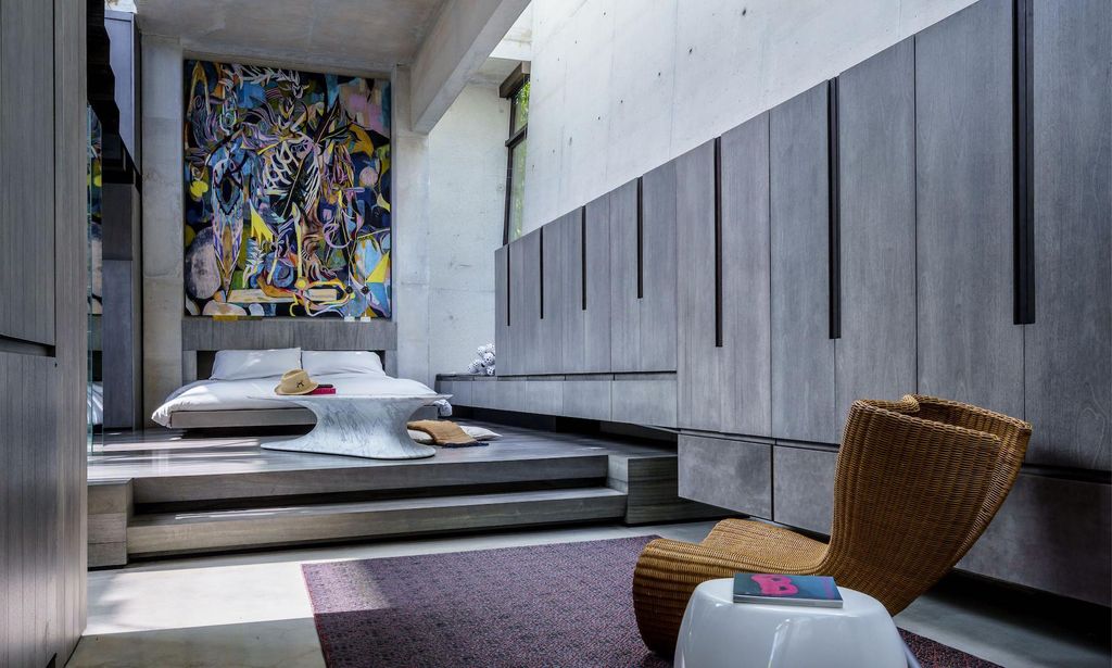 habitaci n interiores de la casa de avenue prairie de rene gonzalez architects