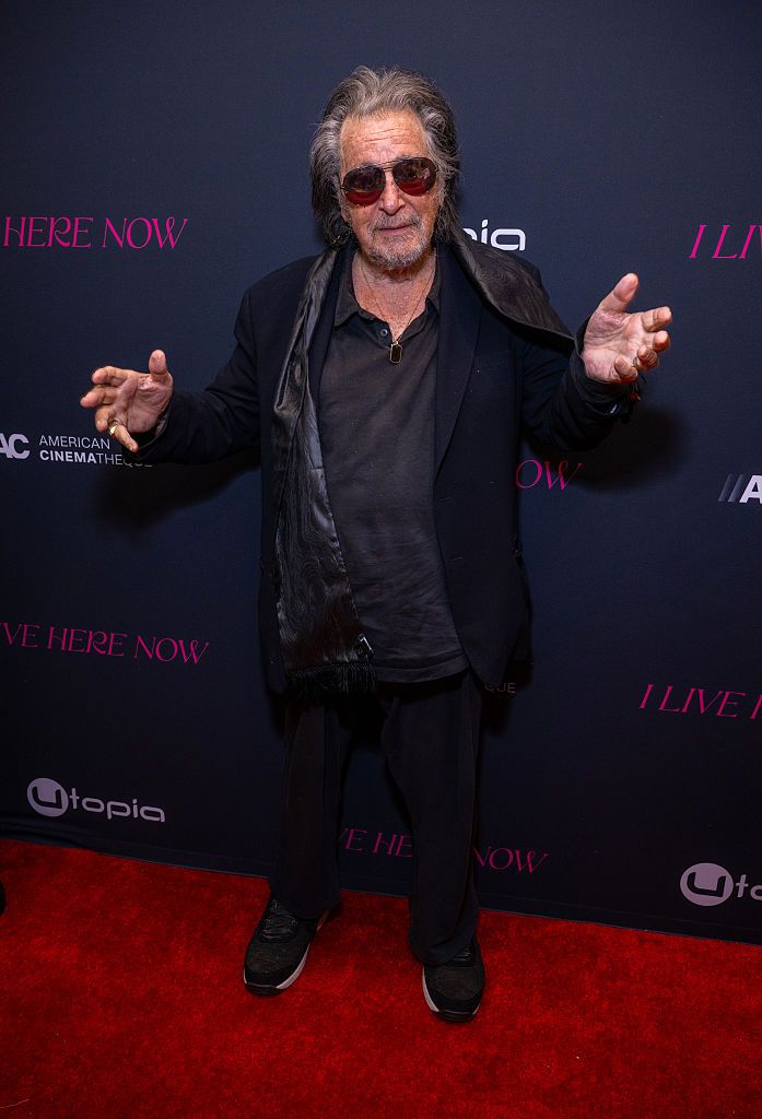 Al Pacino fue uno de los protagonistas de la premiere de 'I Lie Here Now'
