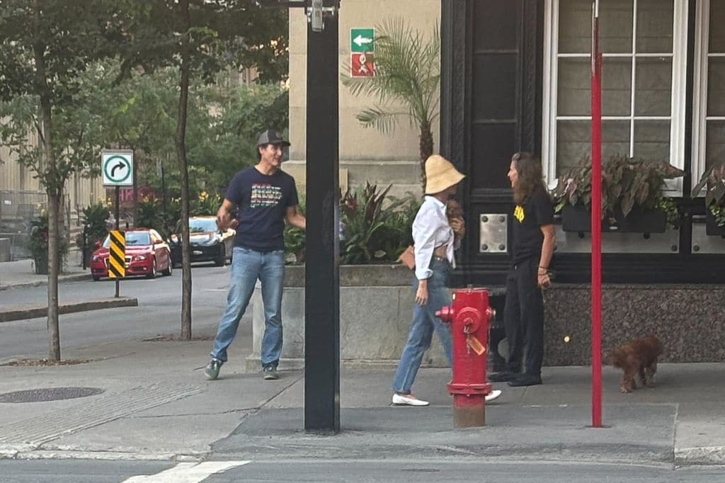 Justin Trudeau antes de su encuentro con Katy Perry 