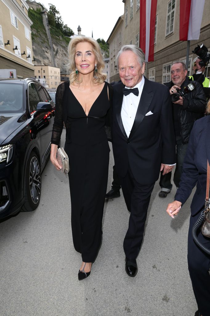 Wolfgang con su mujer, la princesa Gabriela de Leiningen