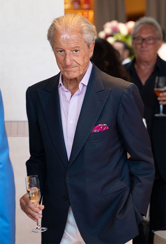 Philippe Junot en la inauguración de El Pimpi en Marbella