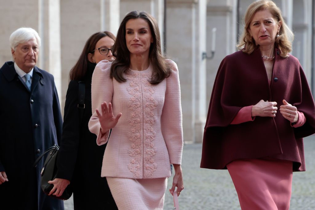 Reina Letizia con Laura Mattarella, primera dama de Italia 