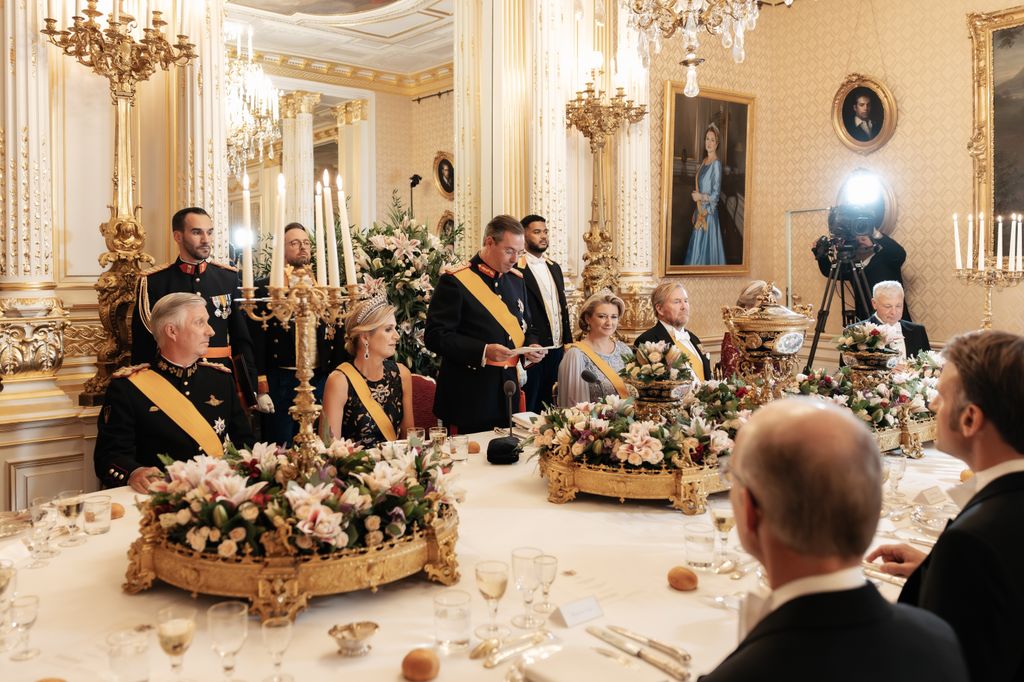 La cena de gala en el Palacio Gran Ducal de Luxemburgo