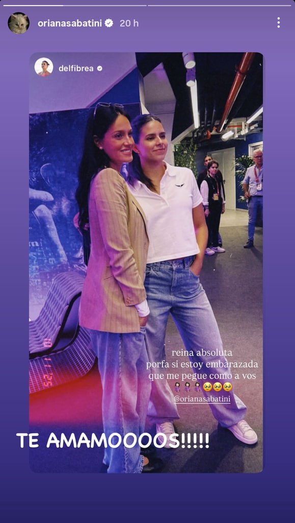 Oriana coincidió con Delfina Brea en el Milano Premier Padel P1.