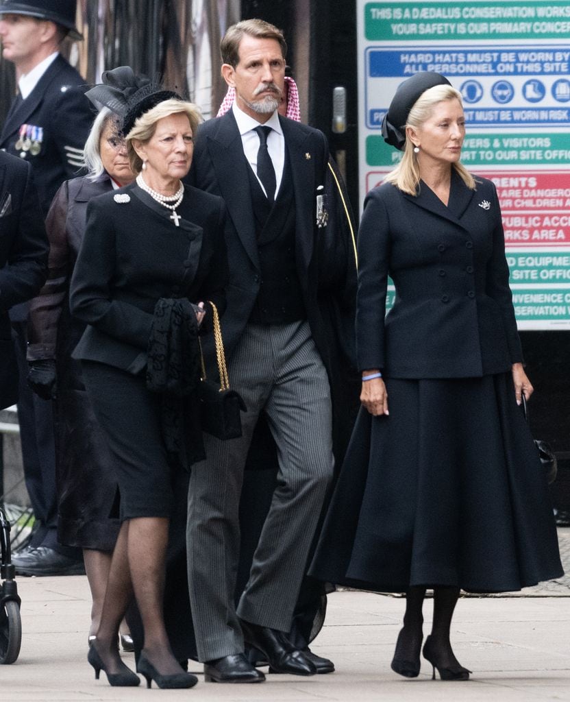 Marie-Chantal de Grecia en el funeral de la reina Isabel II en septiembre de 2022