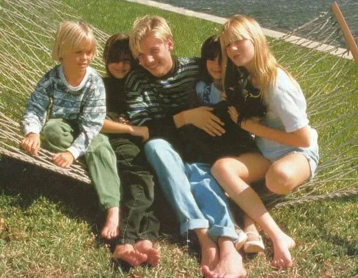 Nick Carter junto a sus cuatro hermanos