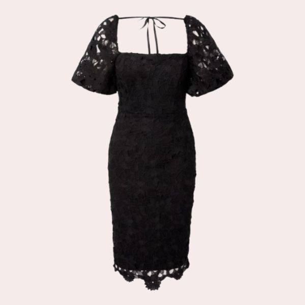 vestido encaje negro