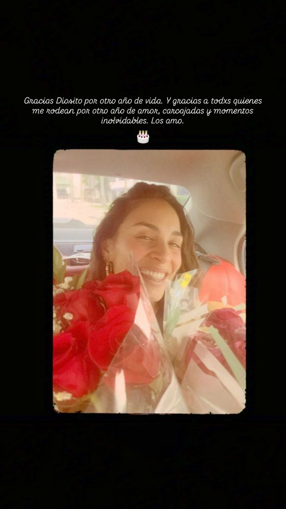 Isadora se mostró agradecida por un año más rideada de amor.