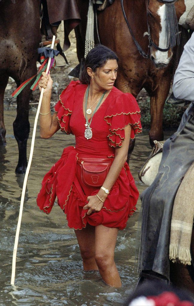 Carmina Ordoñez en El Rocío.