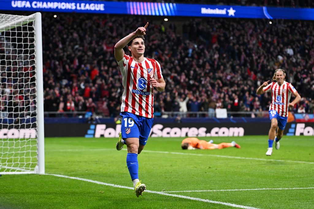 Julián Álvarez, en un partido con el Atlético de Madrid