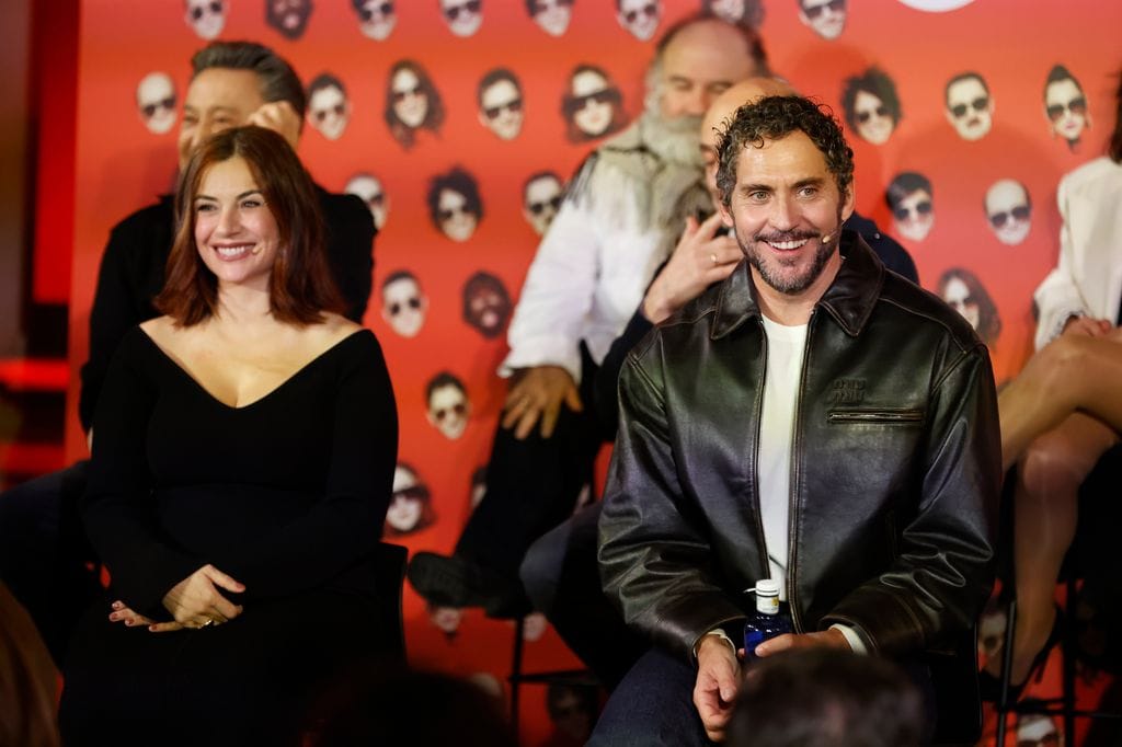 La actriz Miren Ibarguren durante la presentación de la película 'Aída'