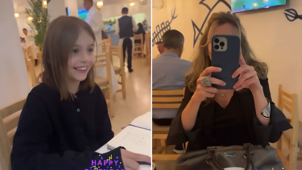 Kailani y la mamá de Lorenza estuvieron muy contentas en el festejo