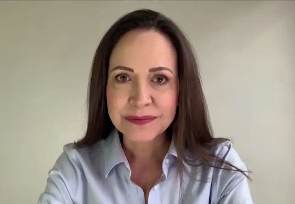 Maria Corina Machado agradeció a la distancia el reconocimiento 