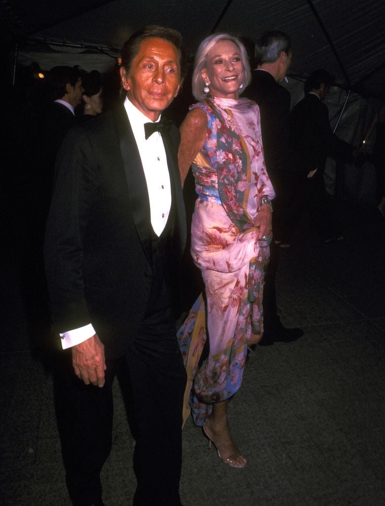 Nan Kempner con Valentino