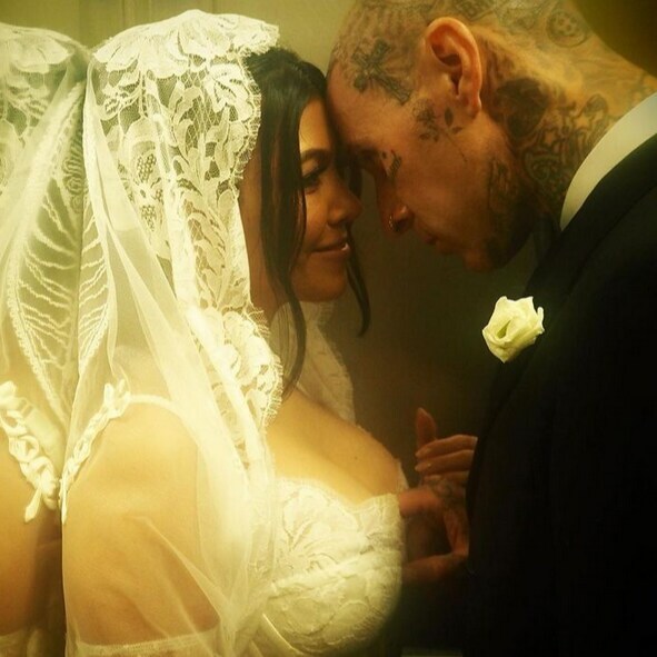 Kourtney Kardashian and Travis Barker