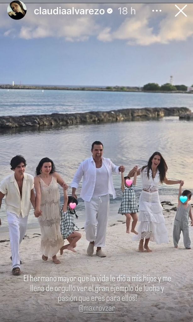 Claudia Álvarez envió un mensaje a Max, hijo de Billy Rovzar