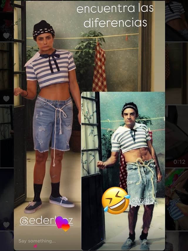 Aislinn Derbez compartió un comparativo de su disfraz y el personaje de su papá, sorprendiendo por el gran parecido