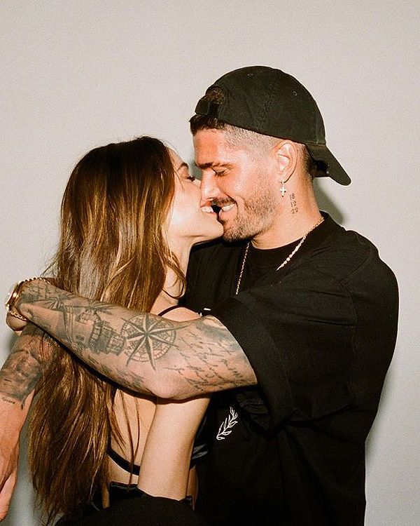 Tini y Rodrigo De Paul 