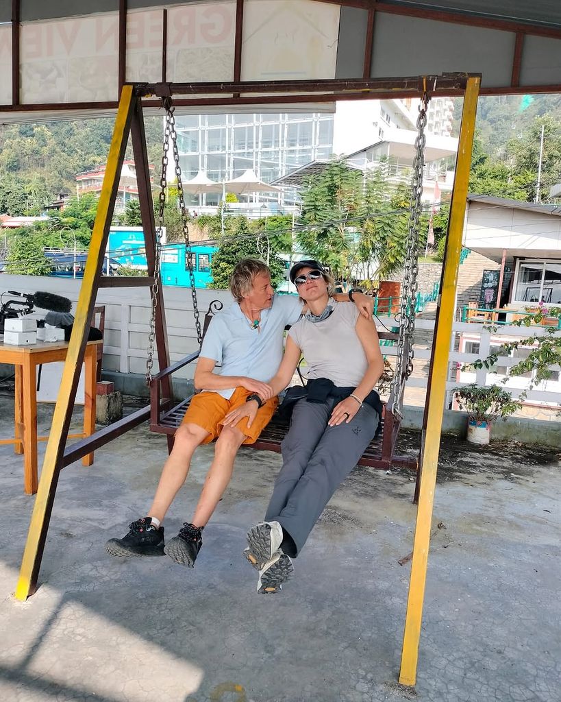 Sandra Barneda y Jesús Calleja en Nepal