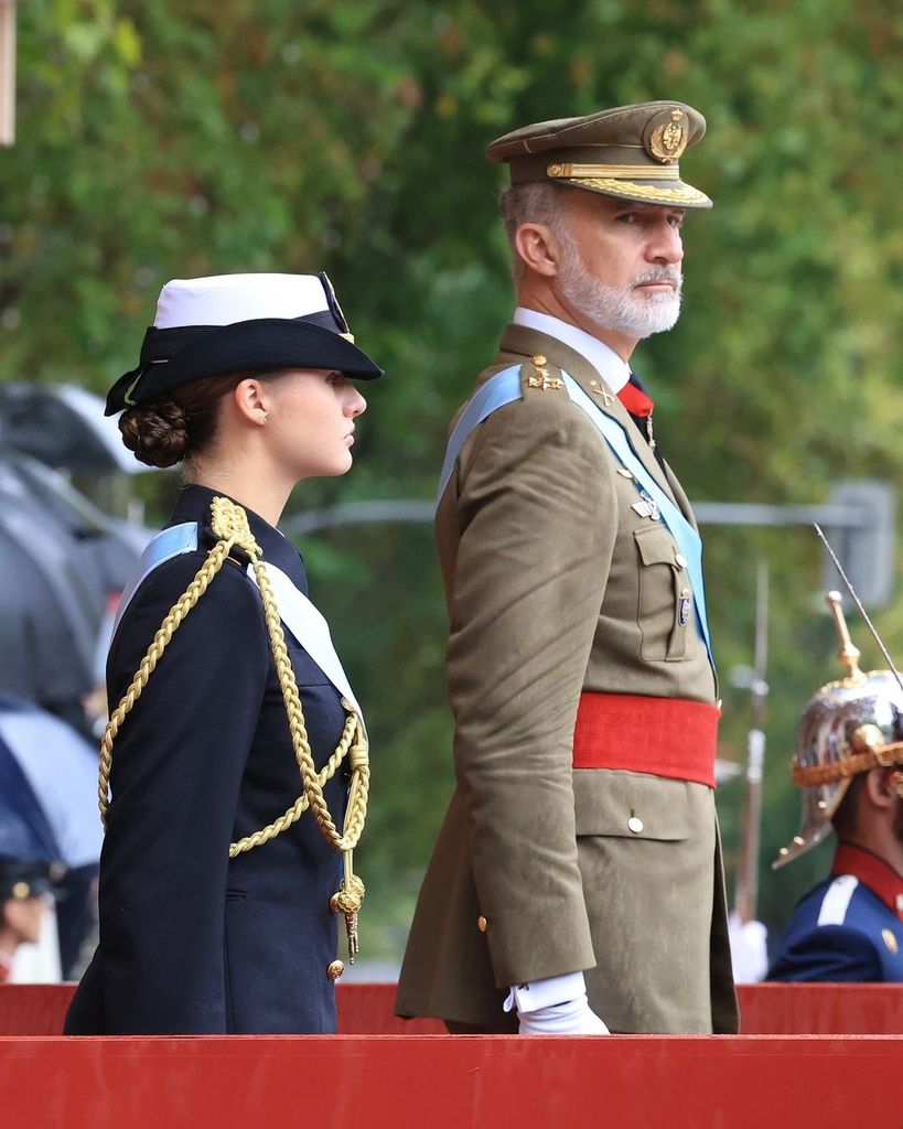 Rey Felipe VI y Princesa Leonor en el Día de la Hispanidad 2024