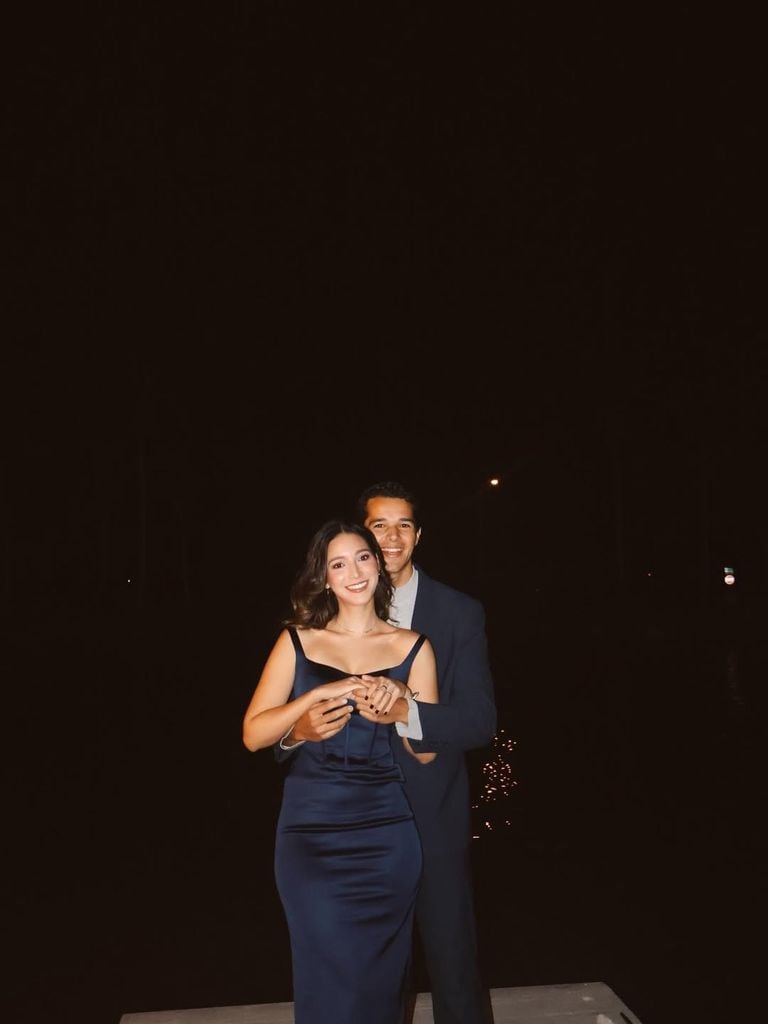 Zaira Renata y Roberto Miguel celebraron en Texas el Año Nuevo.