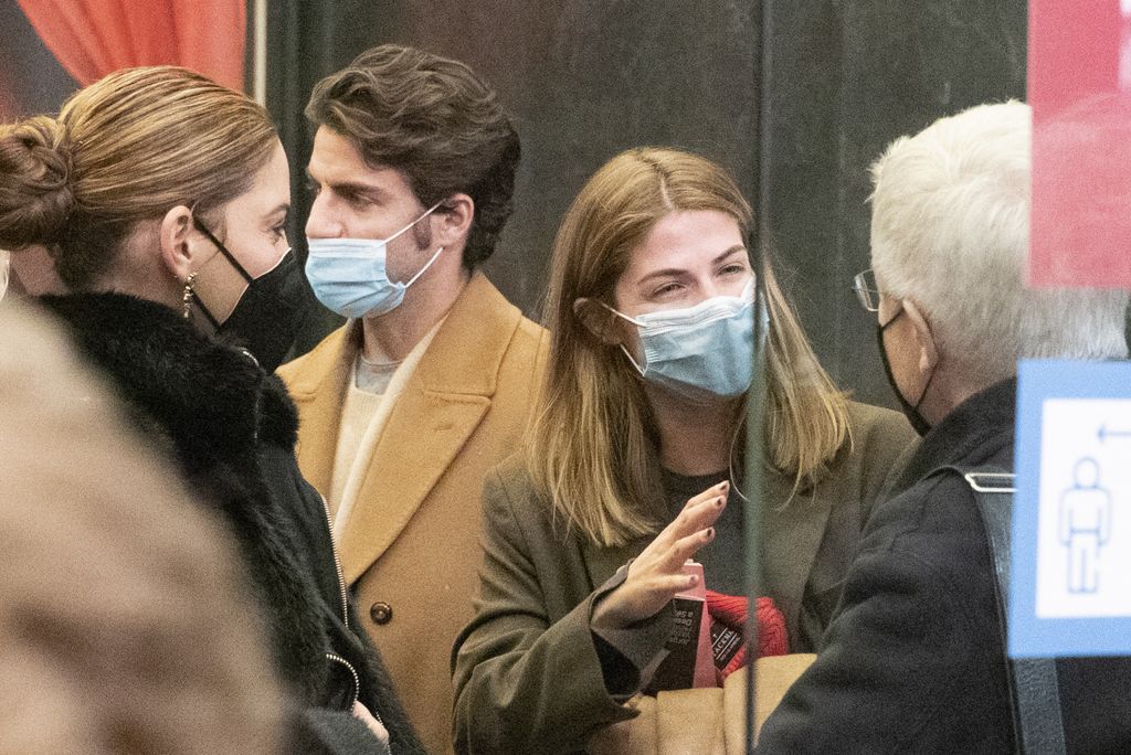 Otra imagen de la pareja ese día