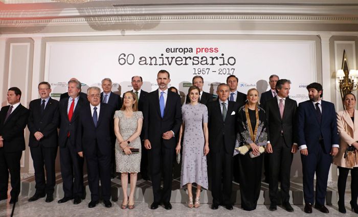 Los reyes Felipe y Letizia presiden el 60º aniversario de Europa Press