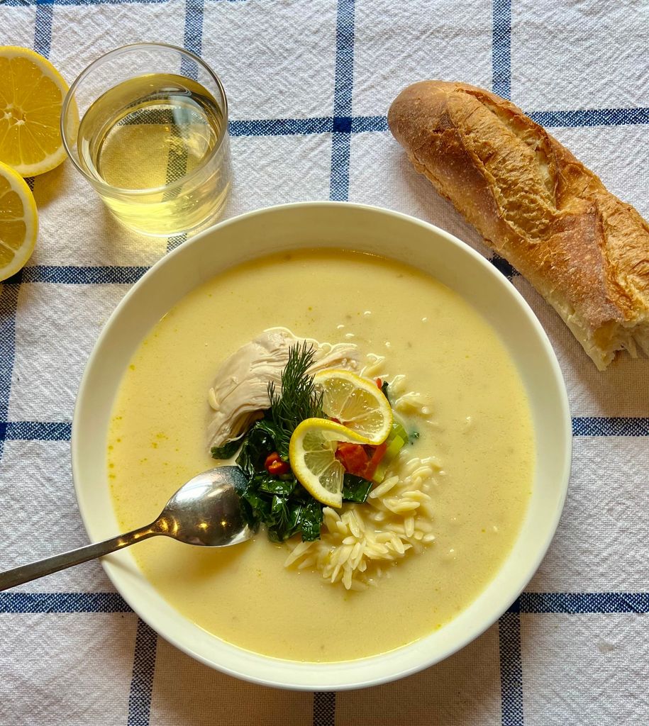 Receta de Avgolemono, uno de los platos más populares de la carta de Zaytinya. 