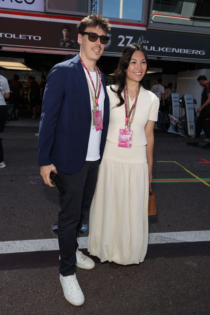 Louis Ducruet y Marie Chevallier en el Circuito de Mónaco