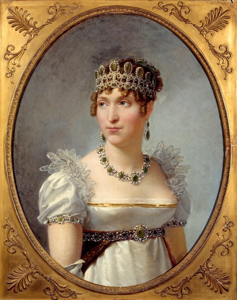 Retrato de la Emperatriz Josefina pintado por Jean Baptiste Regnault en Castle of Malmaison, Rueil-Malmaison, Francia