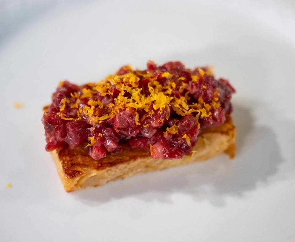 El Steak Tartar ganador, del restaurante madrileño Varra.